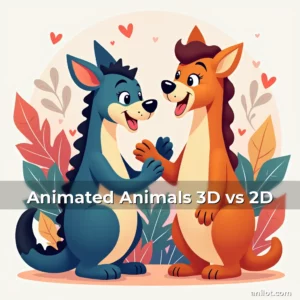 Animated Animals 3D vs 2D