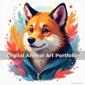 Artistic representation for Digital Animal Art Portfolio