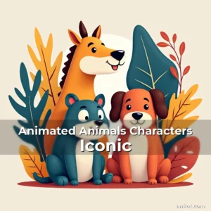 Animated Animals Characters Iconic